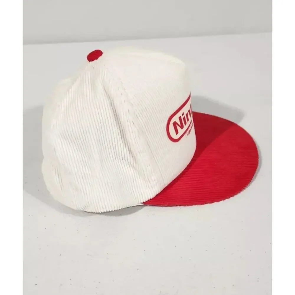 VTG Nintendo Snapback Hat Cap Red & White YOUTH Video Games